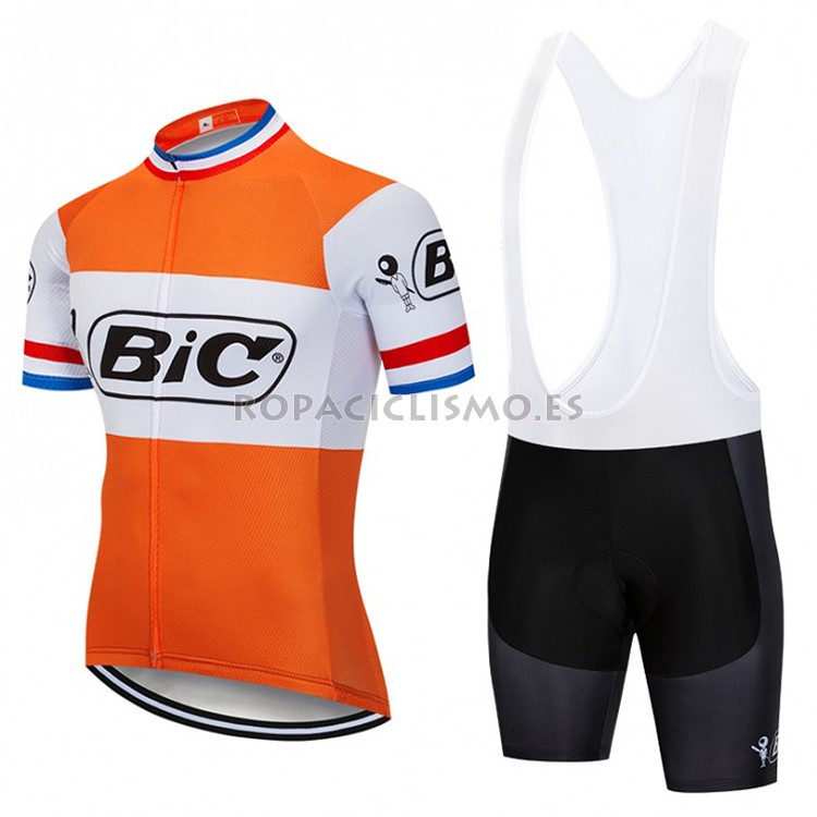 2018 Maillot Bic Campione Holanda Tirantes Mangas Cortas naranja